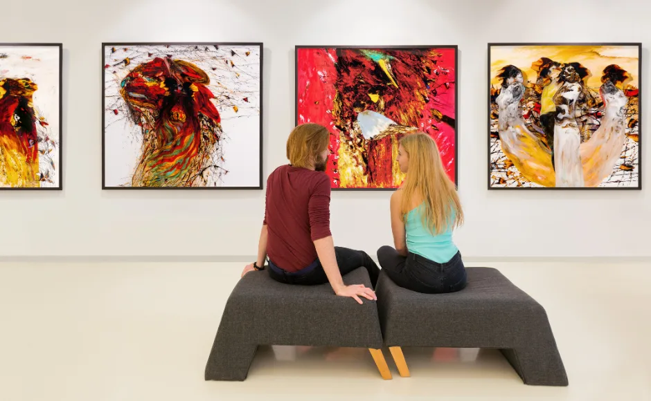 Un parcours au calme entre les œuvres à Coulaines 🖼️✨