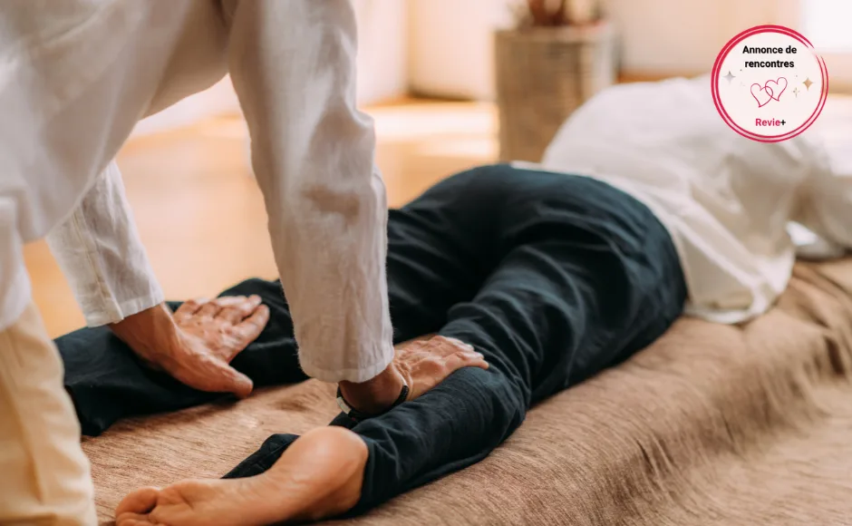 Des mains posées pour un massage à Louviers 👐🌿